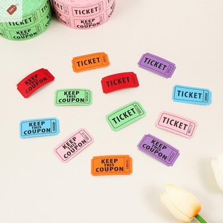 ALIK 1000 Chiếc Nhiều Màu Sắc Có Thể Xé Raffle Vé Đôi Cuộn Vé Nhập Học Trò Chơi Vé Cho Sự Kiện Lễ Hội Lớp Học Phần Thưởng VN