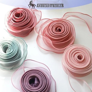 Onetimingfine 10M Đuôi Cá Sợi Ruy Băng Cho DIY Nơ Tóc Trang Trí Bó Hoa Quà Tặng Gói Chất Liệu Sóng Lụa Ruy Băng Trang Trí VN