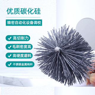 Silicon Carbonized Ống Bàn Chải Lỗ Bên Trong Đánh Bóng Khử Rỉ Đánh Bóng Dụng Cụ Tiện Dụng cnc Mài Mòn Lụa Deburring Bàn Chải Ống Công Nghiệp