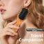 Bàn chải tóc Mini FAVORITEGOODS, Kích thước bỏ túi Giảm bàn chải mái chèo đệm nhỏ, Nóng với lông mềm Bàn chải Detangler răng linh hoạt dành cho nữ Du lịch nam và trẻ em