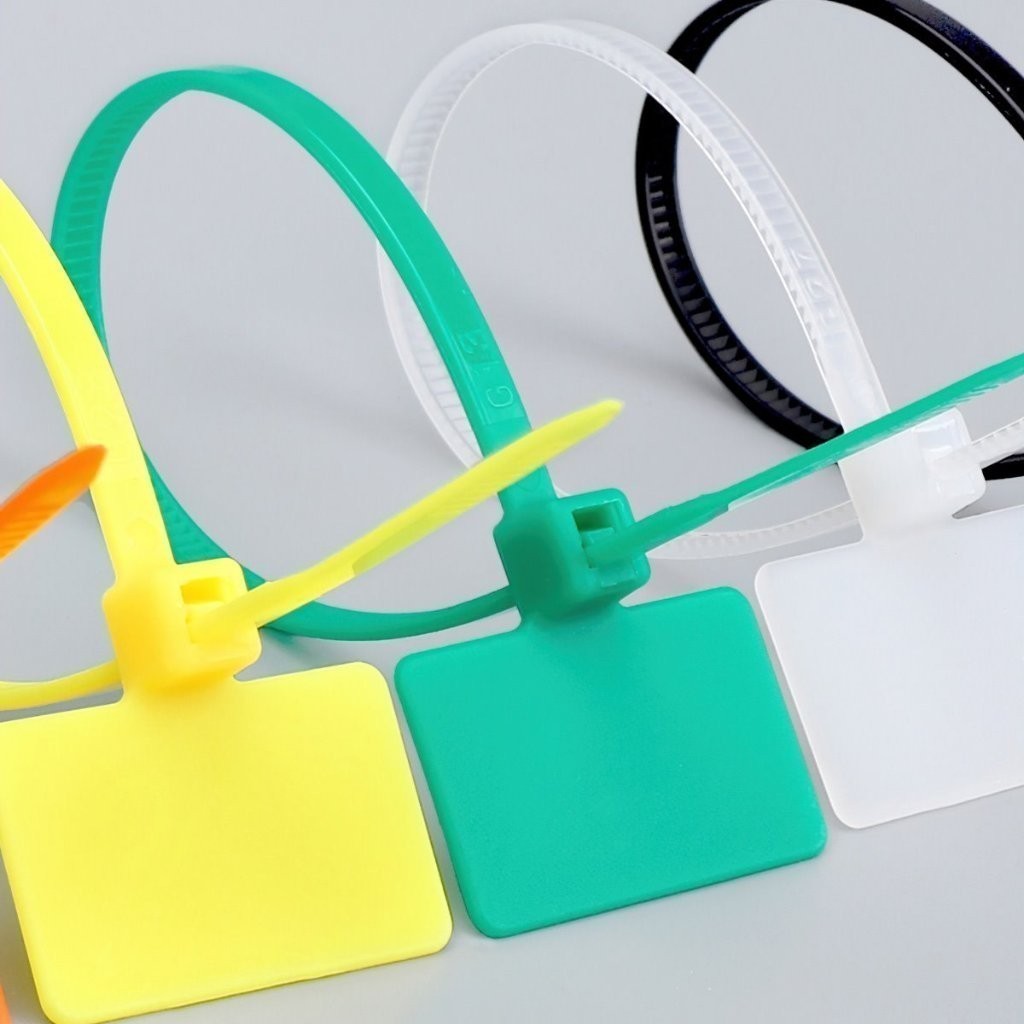 Set 100 Dây Rút nylon Kèm Thẻ Nhựa Đánh Dấu Tự Khóa Dây Cáp-MUEBL ...