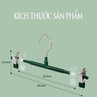 [Hàng đẹp] Móc treo quần áo 2 kẹp chất liệu thép không gỉ - chắc chắn, siêu bền