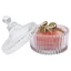 SA Thân Lớn Bột Puff Glass Lọ Bảo Quản Mỹ Phẩm Cho Phòng Tắm Mặt Bàn