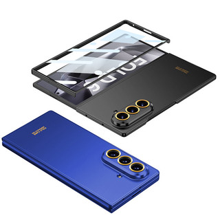 Ốp lưng siêu mỏng thời trang sang trọng cho Samsung Galaxy Z Fold 7 6 5G có vỏ phim bảo vệ kính màn hình