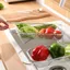 Rổ Lưới Inox 304 Kéo Giãn Bồn Rửa Chén - Rổ Rửa Rau Củ Quả, Giá Úp Chén Bát Thoát Nước Tiện Lợi