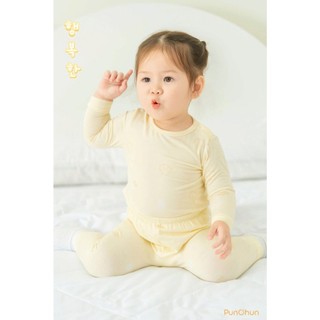 Punchun AW2025 Bộ dài cổ tròn Power cho bé T10.2