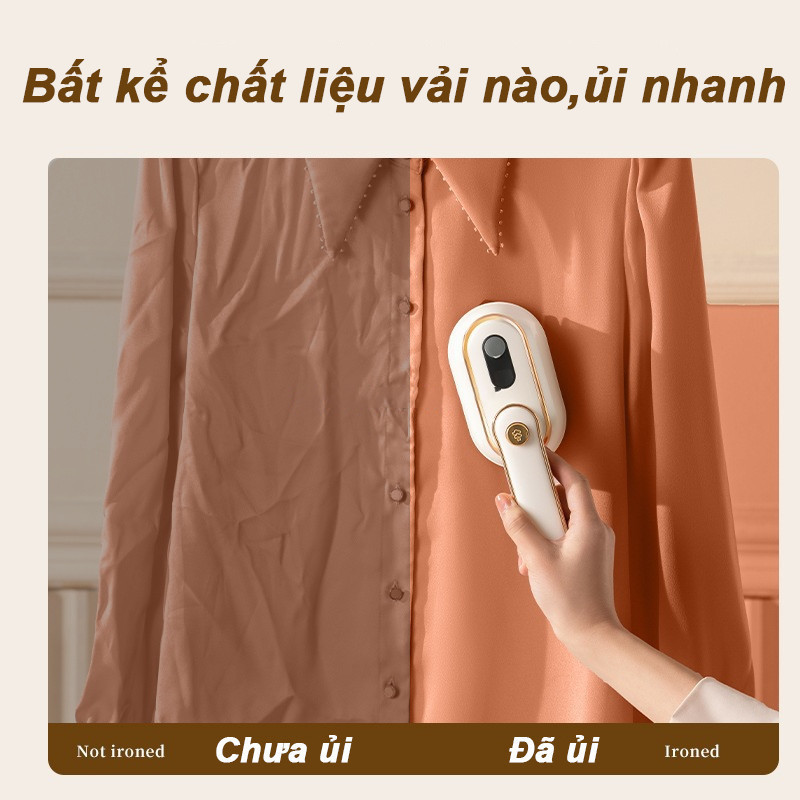Bàn ủi hơi nước cầm tay Bản nâng cấp 2in1,Phù hợp với nhiều loại vải,Sử dụng được cả khô và ướt