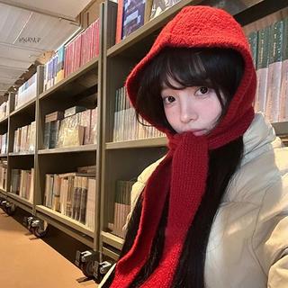 Mũ và Khăn Quàng Cổ Little Red Riding Hood - Mũ Dệt Kim Tích Hợp