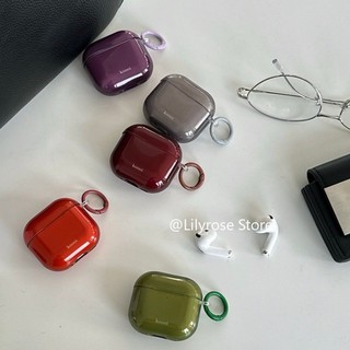 Ốp lưng tối giản cho AirPods Pro3 [2025] AirPods Pro2 Pro 4 3 2 1 Vỏ tai nghe không dây Apple Màu xanh lá cây đỏ nâu nhạt