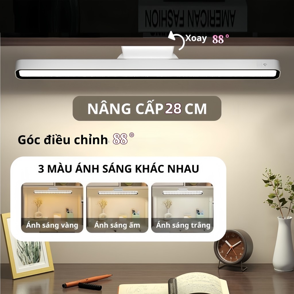 Đèn sạc được đèn LED cảm biến chuyển động đèn từ tính đèn học đèn tủ