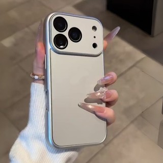 Phim Bảo Vệ Ống Kính Màu Cam Bạc Mờ Ốp Lưng Điện Thoại iPhone 17Promax 16Promax 11 12 13 14 15 Pro Max Chống Sốc Nam Nữ Vỏ Di Động