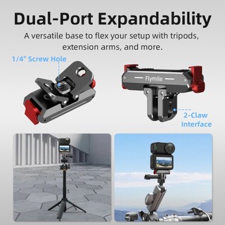 Dành Cho DJI Osmo Nano Từ Tính Phát Hành Nhanh Đế Máy Ảnh Thể Thao Hai Móng Vuốt Gấp Mở Rộng Giá Đỡ Phụ Kiện