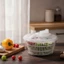 Máy ly tâm Salad có giỏ Máy sấy rau củ lâu trôi Máy ly tâm rau diếp Dễ dàng làm sạch Bát rửa trái cây có bộ lọc