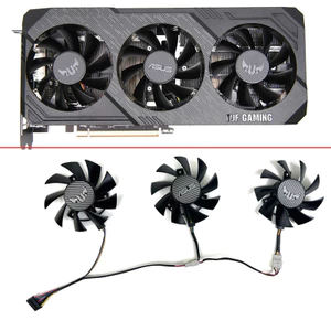 Iii75MM T128015Quạt làm mát đồ họa BU PLA08015S12HH TUF Gaming X3 RX5600 RX5700XT cho ASUS TUF Gaming X3 RX 5700 XT RX 5700 XT * *