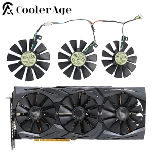 I87MM T129215SU 6Pin GTX1060 Quạt Card Video Thay Thế Cho ASUS Strix GTX 1060 OC 1080 1070 1080Ti RX 480 Video Card Quạt Làm Mát *