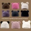 FEDAOG Mũ Nữ Đáng Yêu, Chu Vi Đầu 58-60cm Có Tai Sang Trọng Tai Gấu Dễ Thương Beanie, Mũ Bảo Vệ Tai 8 Màu