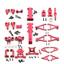 1 Bộ Trục Kim Loại Tàu Sân Bay Knuckle Cánh Tay Treo Cánh Tay Tấm Trượt Trục Cho 1 / 16 Traxxas Slash Summit E-Revo OP Nâng Cấp Phần Phụ Kiện