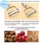 Pufangbliss Dụng cụ gọt vỏ trái cây rau củ bằng thép không gỉ Dual Sharp des Rust Resistance Dễ dàng làm sạch Di động cho các đầu bếp gia đình chuyên nghiệp VN