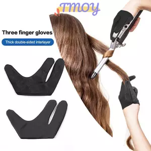 TMOY Găng Tay Chịu Nhiệt 3 Ngón Tay Găng Tay Bảo Vệ Thuốc Nhuộm Tóc Tạo Kiểu Tóc Uốn Cây Đũa Phép Găng Tay Cắt Tóc Có Thể Tái Sử Dụng Nhiệt Geat Găng Tay Tạo Kiểu Tóc Dụng Cụ Perming TMOY
