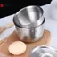 Bát cơm bằng thép không gỉ có nắp Bát súp Bát cơm hấp chống bỏng cho trẻ em Bát nhỏ Ẩm thực Hàn Quốc Dụng cụ nhà bếp VN