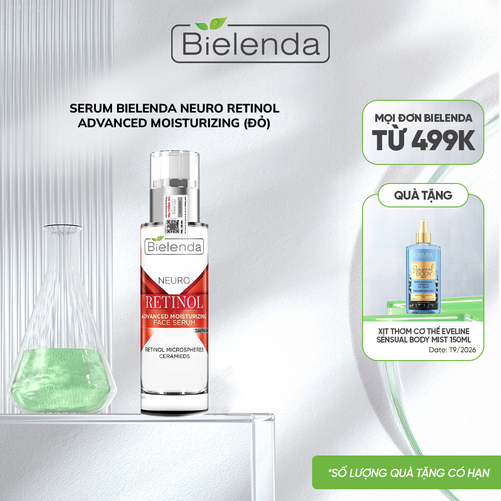 Serum Bielenda Neuro Retinol làm mờ thâm sẹo, hỗ trợ trẻ hóa và căng bóng da 30ml