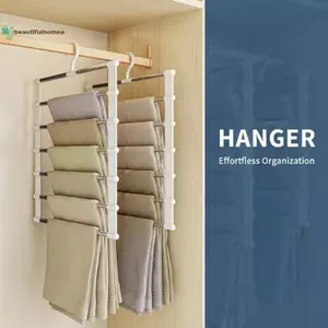 BeautifulHomeA Móc Treo Quần Có Thể Gập Lại 5 Lớp Tủ Quần Áo Nhiều Tầng Sắp Xếp Lưu Trữ Để Bảo Quản Quần Áo Và Quần Hiệu Quả VN