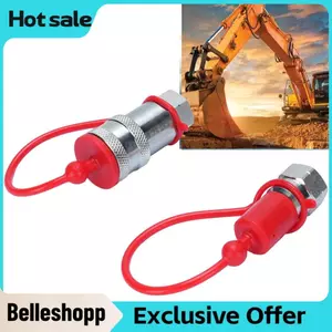 Belleshopp 2 Chiếc 1/4 Inch NPT Sợi Thủy Lực Kết Nối Nhanh Bộ Khớp Nối Cho Máy Rửa Áp Lực Đầu Vòi Xoay Với 7 Góc