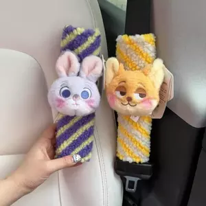 Crazy Zoo Judy Nick Dây An Toàn Ô Tô Đeo Vai Xe Hoạt Hình Dây An Toàn Nội Thất Dễ Thương 7.1 RO50