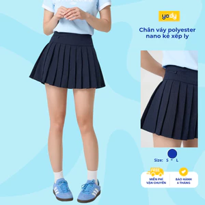 Chân Váy Xếp Ly Nữ Họa Tiết Kẻ, Phong Cách Trẻ Trung TRA - WYSK25S018