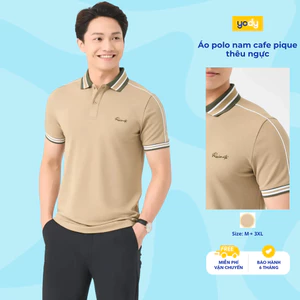 Áo polo nam phối cổ và tay thể thao năng động thanh lịch sang trọng thương hiệu YODY MCPO25A480