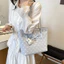SQ11 2026 Túi Tote Chấm Sóng Hàn Quốc Mới Cho Nữ Dung Tích Lớn Đa Năng Đi Lại Túi Đeo Vai Thời Trang