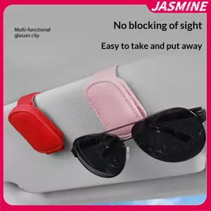 JASMINE Đa Năng Ô Tô Tấm Che Nắng Kính Kẹp Da Kính Mắt Kẹp Từ Kính Mát Giá Đỡ Móc Treo Đa Năng Nội Thất Accessorie JASMINE