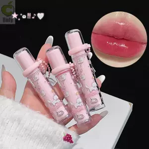 Son bóng gương ROLY, Dầu môi thạch mịn 6 màu, Mỹ phẩm dưỡng ẩm chống dính lâu trôi