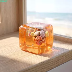 QEARY Ocean Squishy Balls, Squishy Mềm Hình Vuông Bóng Đá Đại Dương Xanh, Vỏ Chủ Đề Đại Dương An Toàn Đầy Đồ Chơi Thần Tài Tăng Chậm Thư Giãn