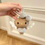 Hầu hết Khen ngợi Thiên Thần hello kitty Sang Trọng Quyến Rũ Dễ Thương Ngộ nghĩnh Đậu Mắt Hello Kitty Móc Khóa Cặp Đôi Giá Trị Cao Móc Khóa Hoạt Hình Dễ Thương Da Đen hello kitty Quà Tặng
