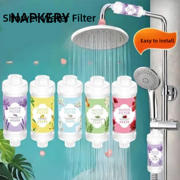 Bộ lọc vòi hoa sen NAPKERY, Bộ lọc đầu vòi hoa sen nước có thể thay thế, Máy lọc nước PP Hộp đựng vòi hoa sen Phụ kiện phòng tắm