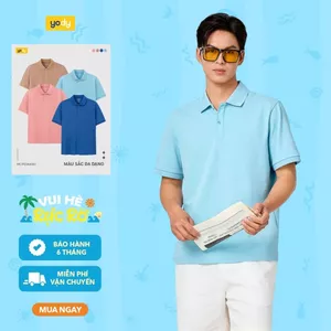 Áo polo nam ngắn tay YODY nẹp che cúc MCPO26A061