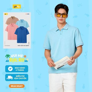 Áo polo nam ngắn tay YODY nẹp che cúc MCPO26A061
