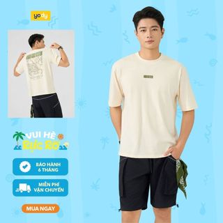 [BST Comfort Me-We] Áo phông nam YODY Relax In URBAN GRID SYSTEM MCTS26S038