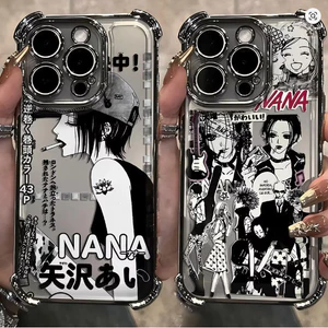 Anime Line Mạ Cool Nana Osaki Ốp Lưng Điện Thoại Xiaomi Redmi 15A 13 15 15C 14C Note 15 14 Pro 13 12 Plus Ốp Lưng Mạ Điện Silicon Mềm INS