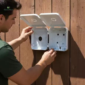 Hộp Nối Chống Thấm Nước Cho Camera Quan Sát Hộp Dây Video Hộp Cáp Cung Cấp Điện Hộp Bảo Vệ Camera Điện Tử Ngoài Trời mới