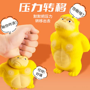 Hoạt Hình PU Gorilla Giải Nén Chậm Phục Hồi Pinch Âm Nhạc Thông Hơi Tricky Giải Nén Đồ Chơi Búp Bê