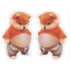 Hàng sẵn có Bụng Pinch Âm Nhạc Chống Va Chạm Miếng Dán Shiba Inu Puppy Man Dễ Thương Sáng Tạo Giải Nén Xe Trang Trí Nhà Cửa Miếng Dán Chống Va Chạm