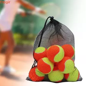 THEGIRL8B Bóng Tennis Trẻ Em, Có Túi Mang Theo Bóng Tennis Không Áp Lực Đàn Hồi Mềm Mại, Thực Hành Huấn Luyện Nén Thấp Nhiều Màu Sắc Bãi Biển Cao Su Bóng Tennis Trẻ Mới Bắt Đầu