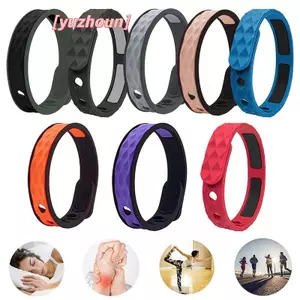 Vòng Tay Silicon Chống Tĩnh Điện Không Dây Nam Nữ Thời Trang Chống Thấm Nước Có Thể Điều Chỉnh Bóng Rổ Anion Vòng Tay Dây Đeo Cổ Tay