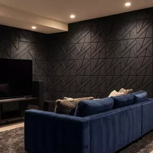 Tấm cách âm DONOVANQQ, Tấm cách âm mật độ cao hình vuông, Tấm nỉ tắt tiếng bằng sợi Polyester tự dính DIY