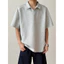 Khâu Nặng Giải Cấu Trúc Vai Trước Áo Sơ Mi Polo Tay Ngắn Nam Mùa Hè Hợp Thời Trang Nam Mỹ Ve Áo Thun Top 1ZCJ