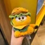 chính hãng hoạt hình Garfield túi mặt dây chuyền sang trọng búp bê búp bê móc khóa thích hợp cao
