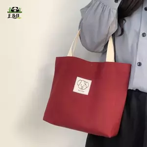 Túi vải nữ cỡ lớn Túi xách đeo vai đơn giản EMKK
