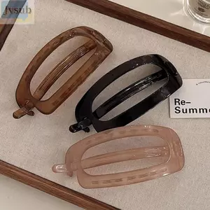 JVSUB Vuốt Tóc, Kẹp Móng Vuốt Rỗng Hình Bầu Dục, Vintage Nhựa Chống Trơn Trượt Lớn Kẹp Tóc Phụ Kiện Tóc